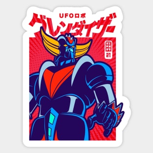 203 POP Red Grendizer Sticker